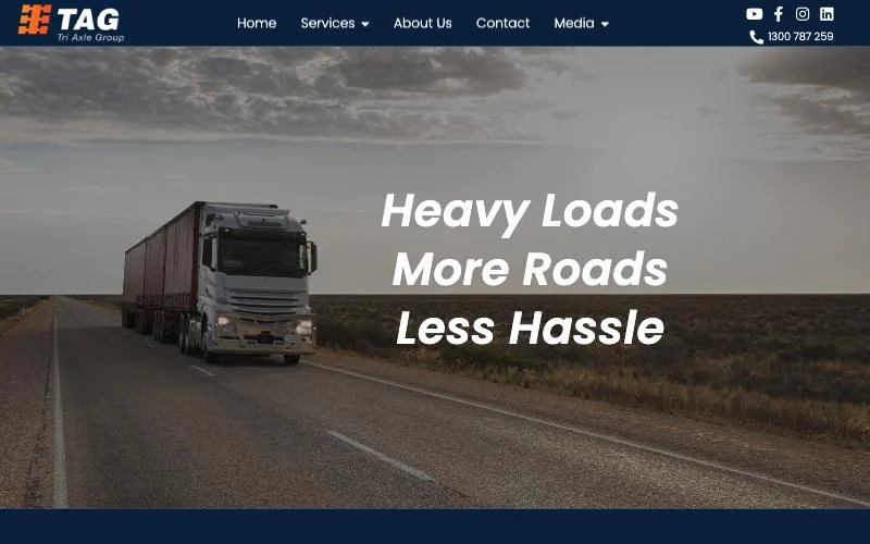 Tri-Axle Group's website